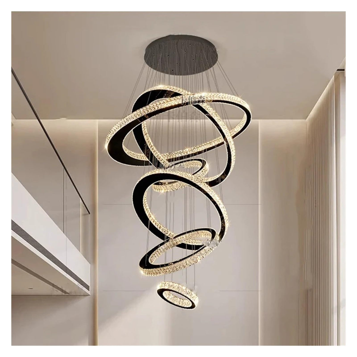 Modern Stair Chandelier Pendant Lights Indoor Lighting Ceiling Lamp Hanging Light Led Chandeliers for Living Room Indoor Lightin Contemporary