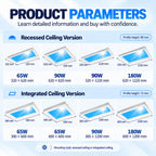 Artificial Skylight Ceiling Light, Dimmable Integrated-60*60