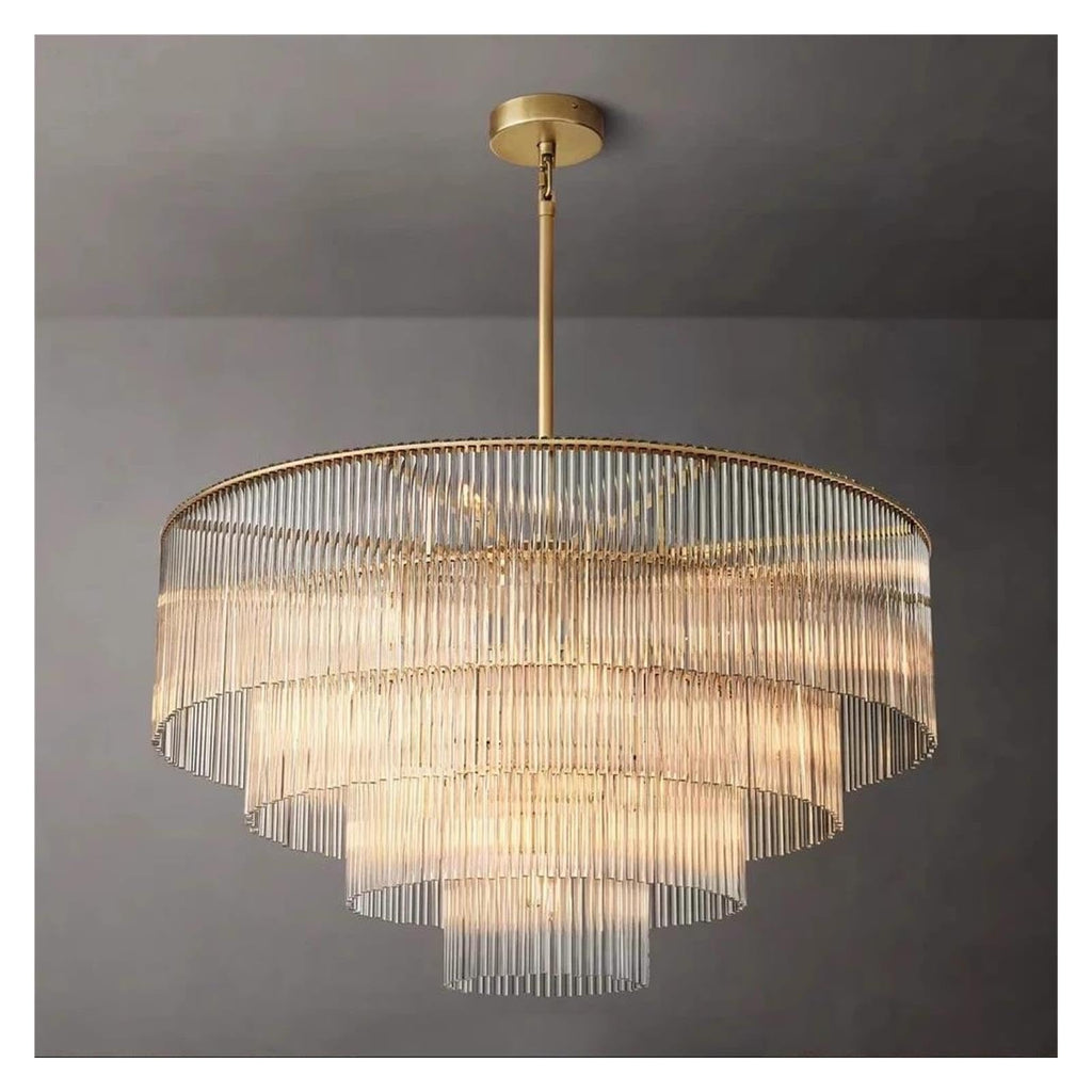 Nordic Glass Rectangle Ceiling Chandeliers Big Large Hanging Lights,Sleek