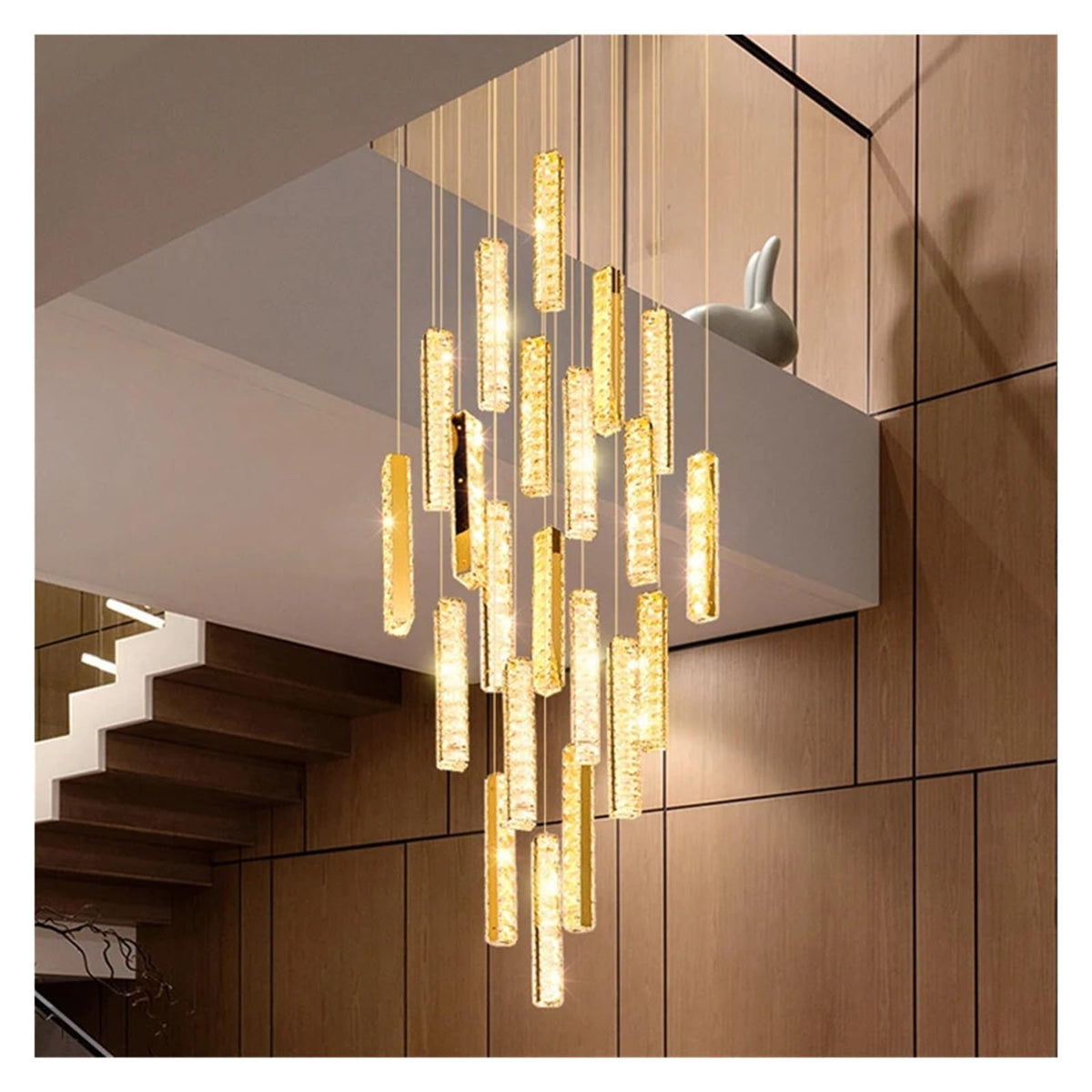 Modern Style Crystal Chandelier Living Room Light Chandelier Light Gold