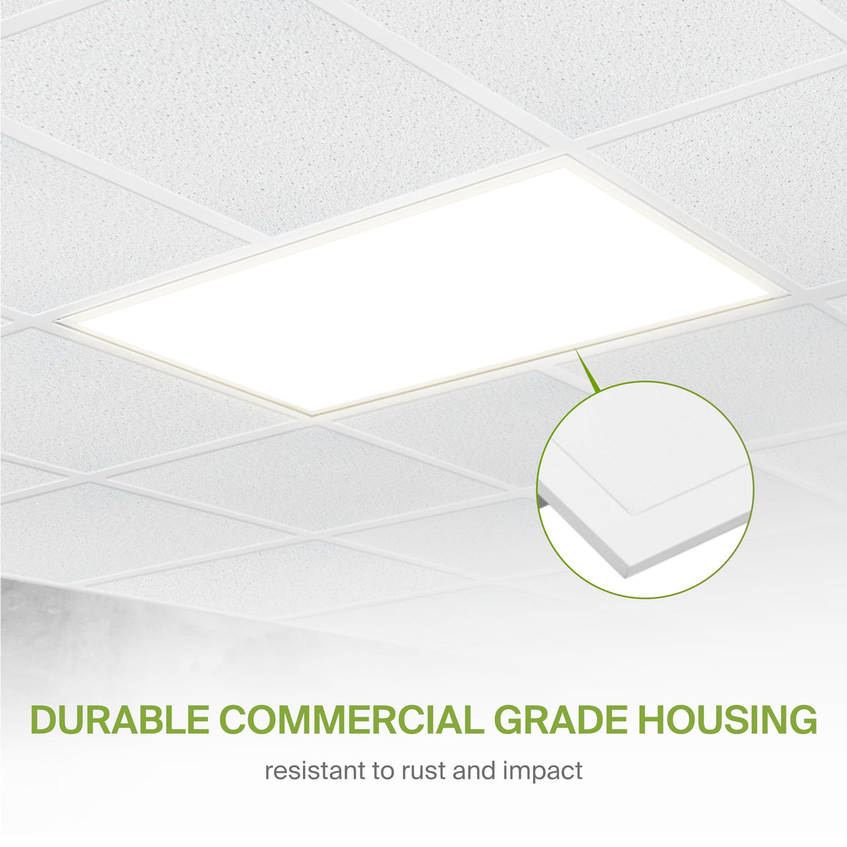 ASD 2x4 LED Flat Panel Light, 3500K 4000K 5000K UL DLC 4 Pack