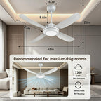 48" Ceiling Fans with Lights,LED Ceiling Fan with Light and Remote Control