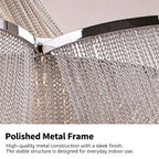 Aluminum Chain Tassel Chandelier, Hotel Stair Long Pendant