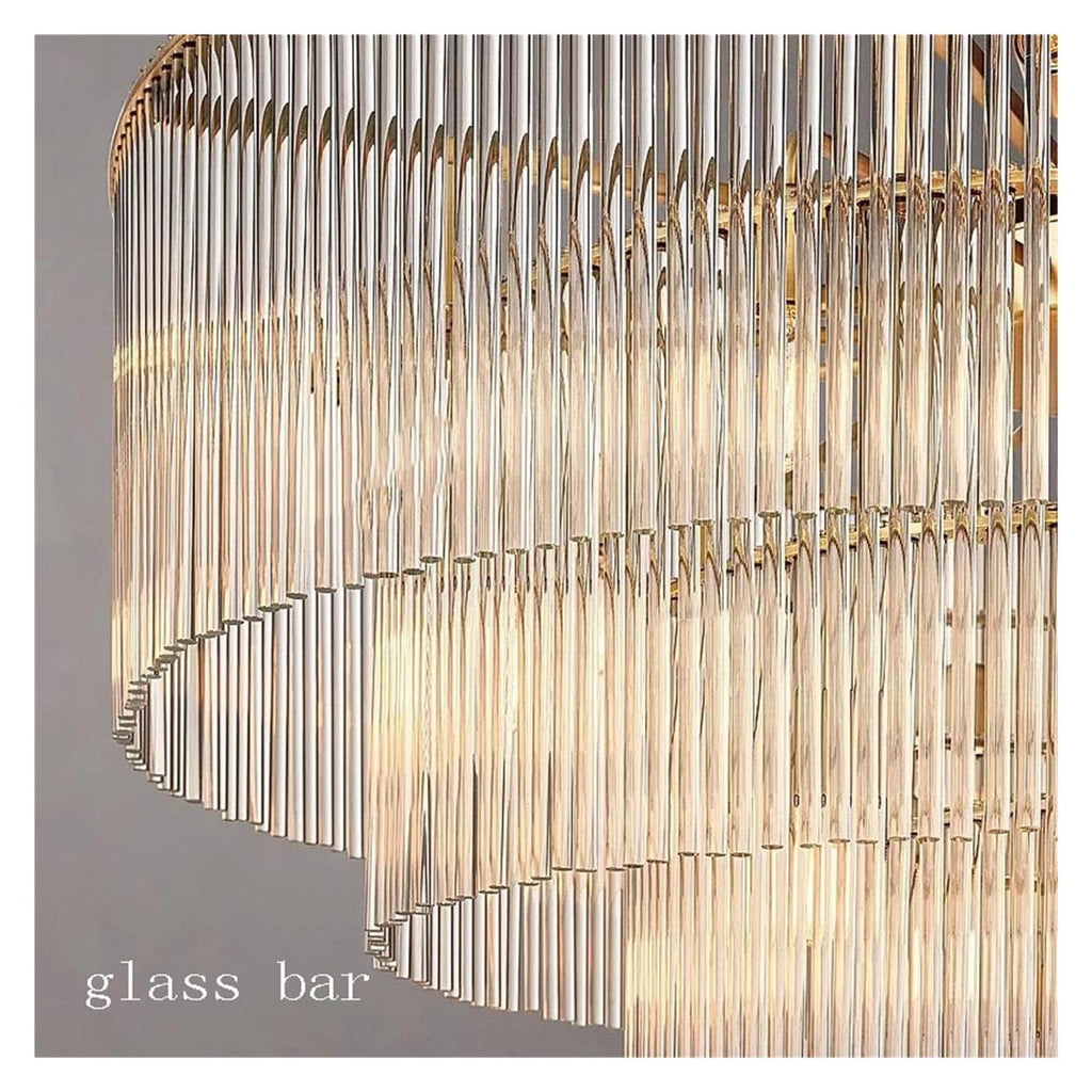 Nordic Glass Rectangle Ceiling Chandeliers Big Large Hanging Lights,Sleek