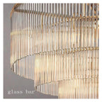 Nordic Glass Rectangle Ceiling Chandeliers Big Large Hanging Lights,Sleek