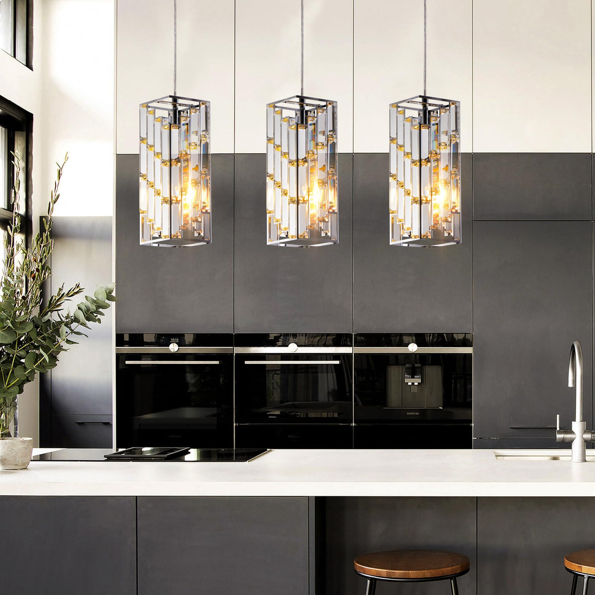 22 inch Energy-Smart LED Close to Ceiling Light with Etched Glass Diffuser