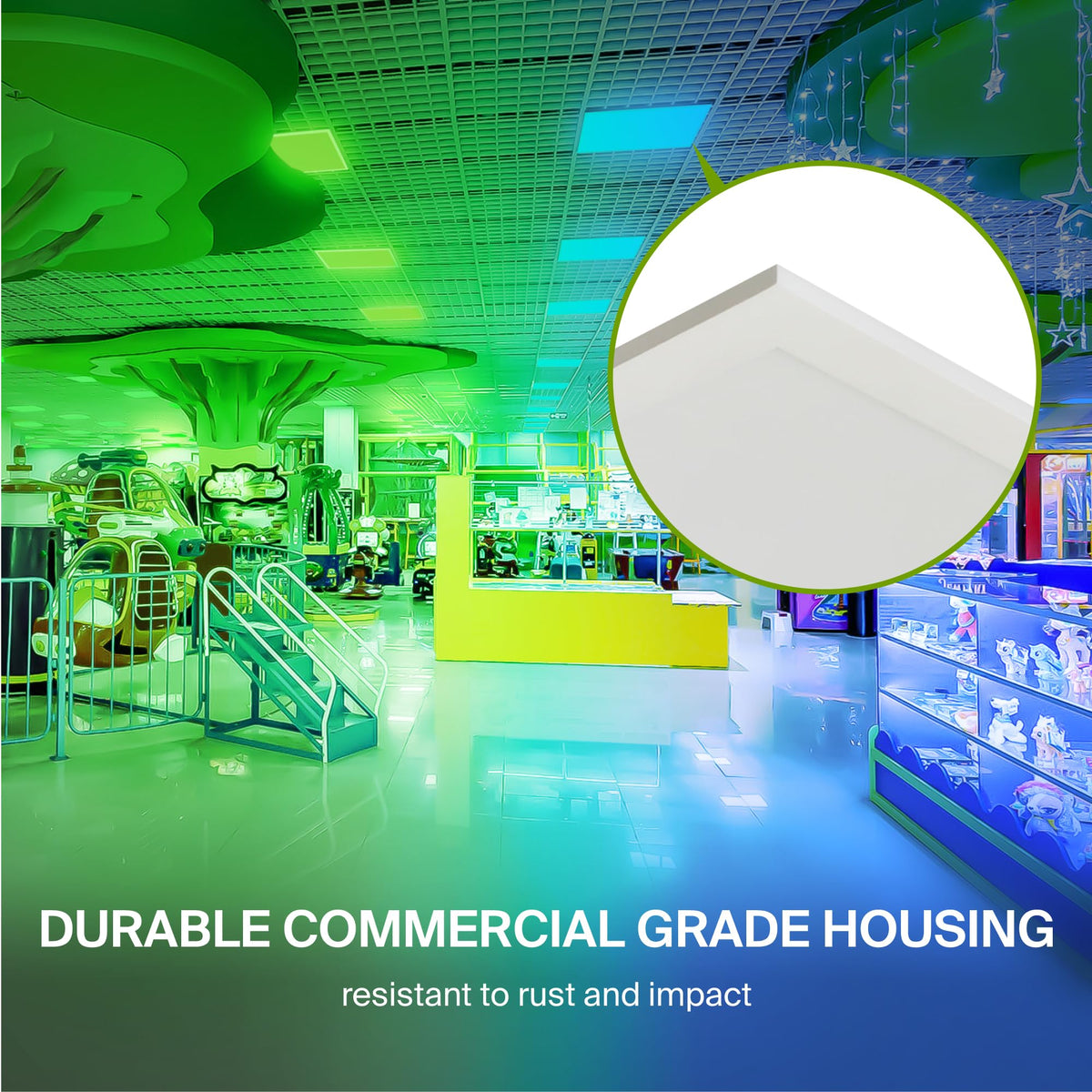 ASD 2x2 Smart RGBW LED Flat Panel Light with Remote Control - 35W UL | 4420LM 3500K 4000K 5000K Selectable Dimmable 2x2 LED Drop Ceiling Light Fixture | Alexa RGB Lights WiFi App Controlled 2 Pack
