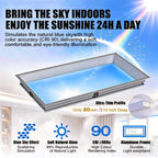 65W Blue Sky Ceiling Light CRI90 Flush Mount Skylight