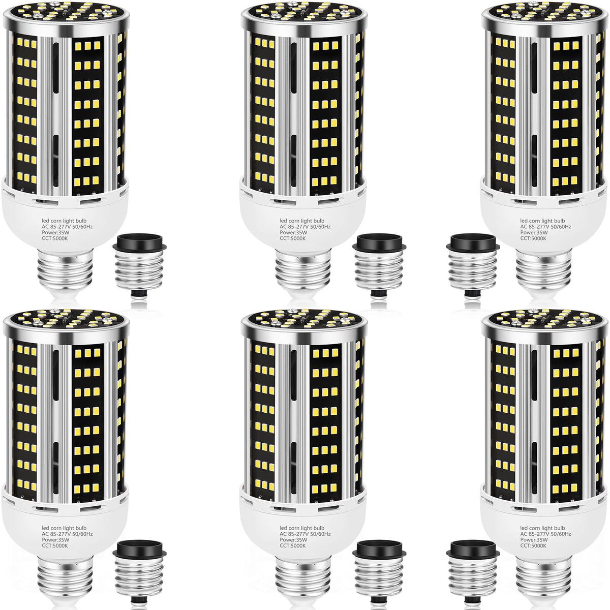 200W LED Corn Light Bulb 4 pack,(2000W Equivalent )Commercial Grade 30500LM DayLight 5000K E26/E39 Medium Mogul Base LED Lamp,Large Area Lights For Outdoor Indoor Garage Warehouse Factory Bay Light